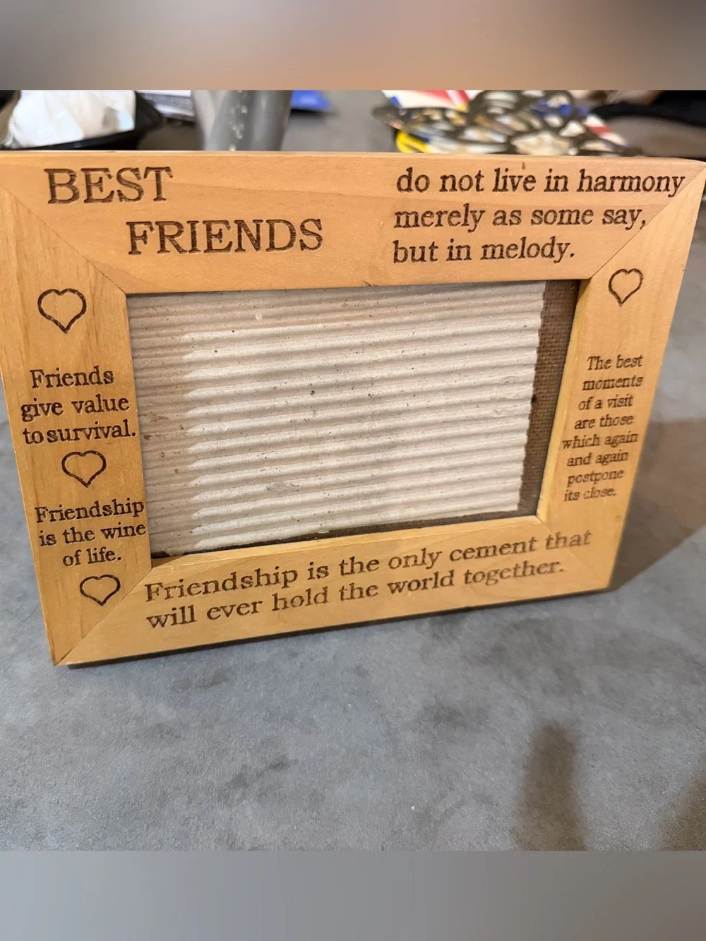 Best Friend Picture Frame | Engraved Friendship Quote | Gift for Best Friend